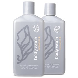 Black Wolf 2-Pack Hydrating Body Wash Bundle - Mens Moisturizing Bodywash for Dry, Dehydrated, & Sensitive Skin - Hyaluronic Acid, Aloe Vera, & Jojoba Oil Body Cleanser Help Remove Oil & Dirt