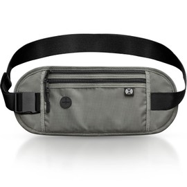 KYOSER Security Pouch, Passport Case, Overseas Travel, Smart Anti-theft Design, Skimming Prevention, Men's, Women's, Travel Pouch, Valuables, Secret Pouch, Anti-Pickpocketing, Anti-Throw, Passport