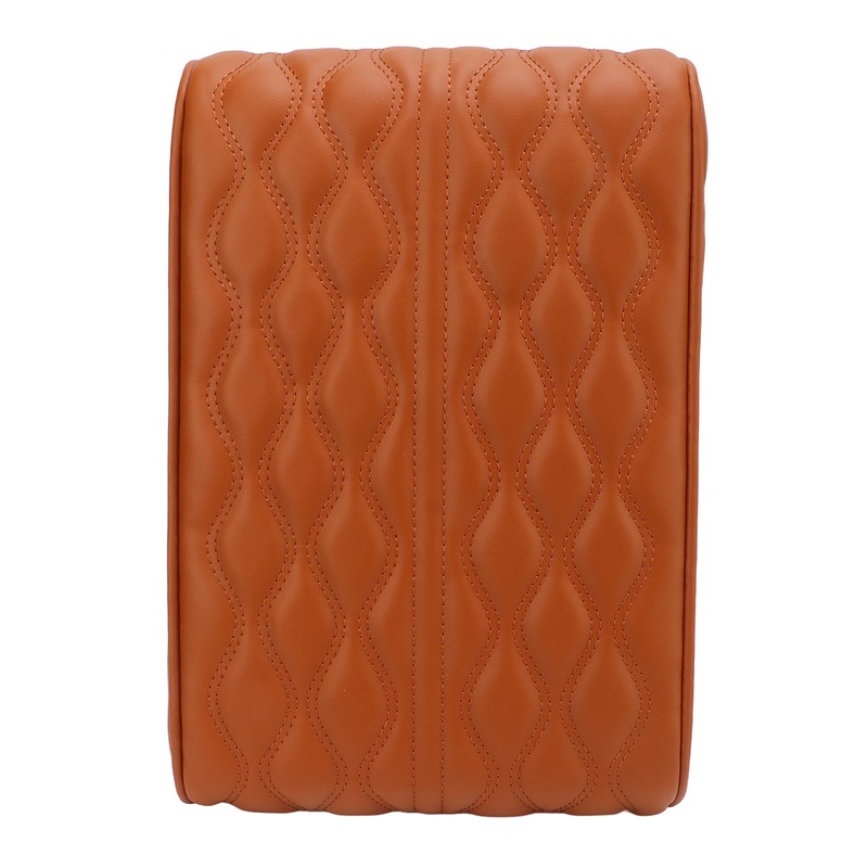 Center Console Armrest Cover Pad Universal PU Leather Waterproof Elastic