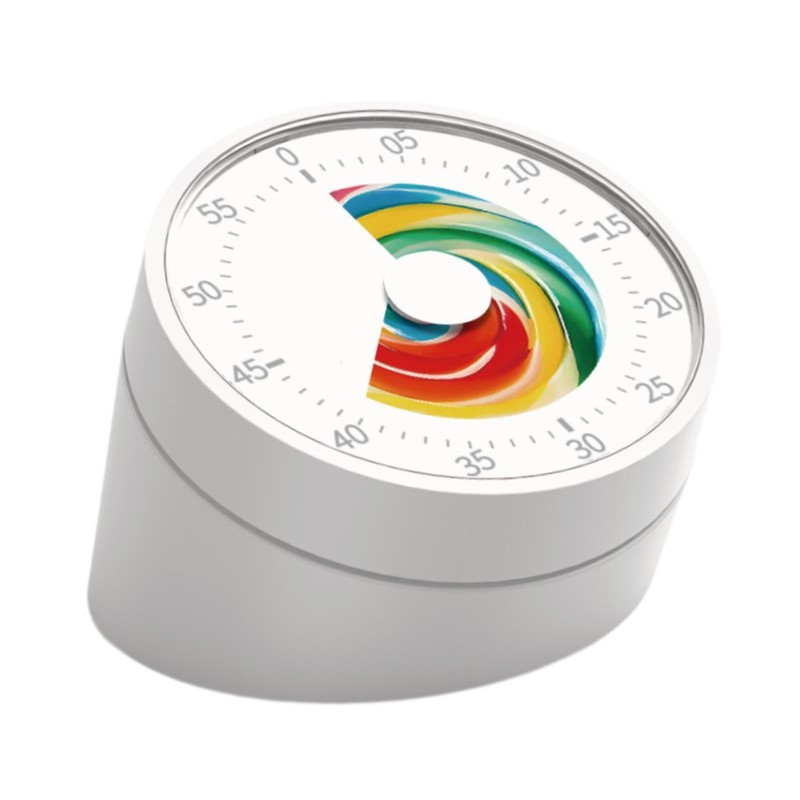 Fenteer 60 Minute Visual Timer,Task Reminder Mechanical Office Use Countdown