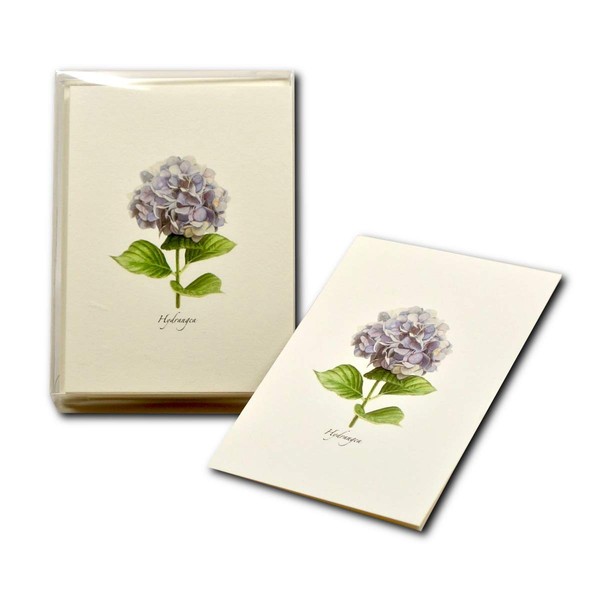 Earth Sky + Water - Hydrangea Notecard Set - 8 Blank Cards with Envelopes