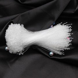 LUYING 1000 Pcs Tag Fasteners, Loop Lock, Plastic, Transparent, Price Tag, Convenient Ring Pin, For Commercial Use, Clothing, Stores, 3 Optional Sizes, 3.1 inches (8 cm), 5.1 inches (13 cm), 7.1