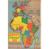 Historic Map : Colonial Africa, Romer, 1938, Vintage Wall D?or