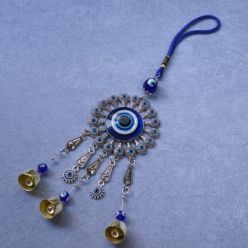 Zingtsing Evil Eye Wall Hanging Decor, Evil Eye Wind Chime,