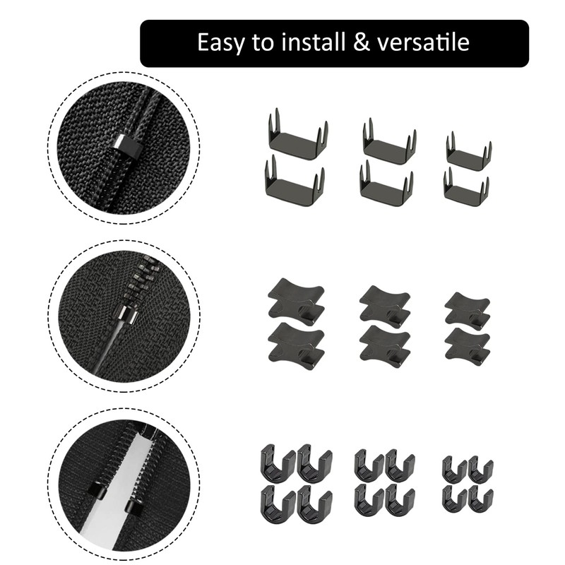 105 Pieces Zipper Repair Kit #3#5#8, Zipper Replacement with Install