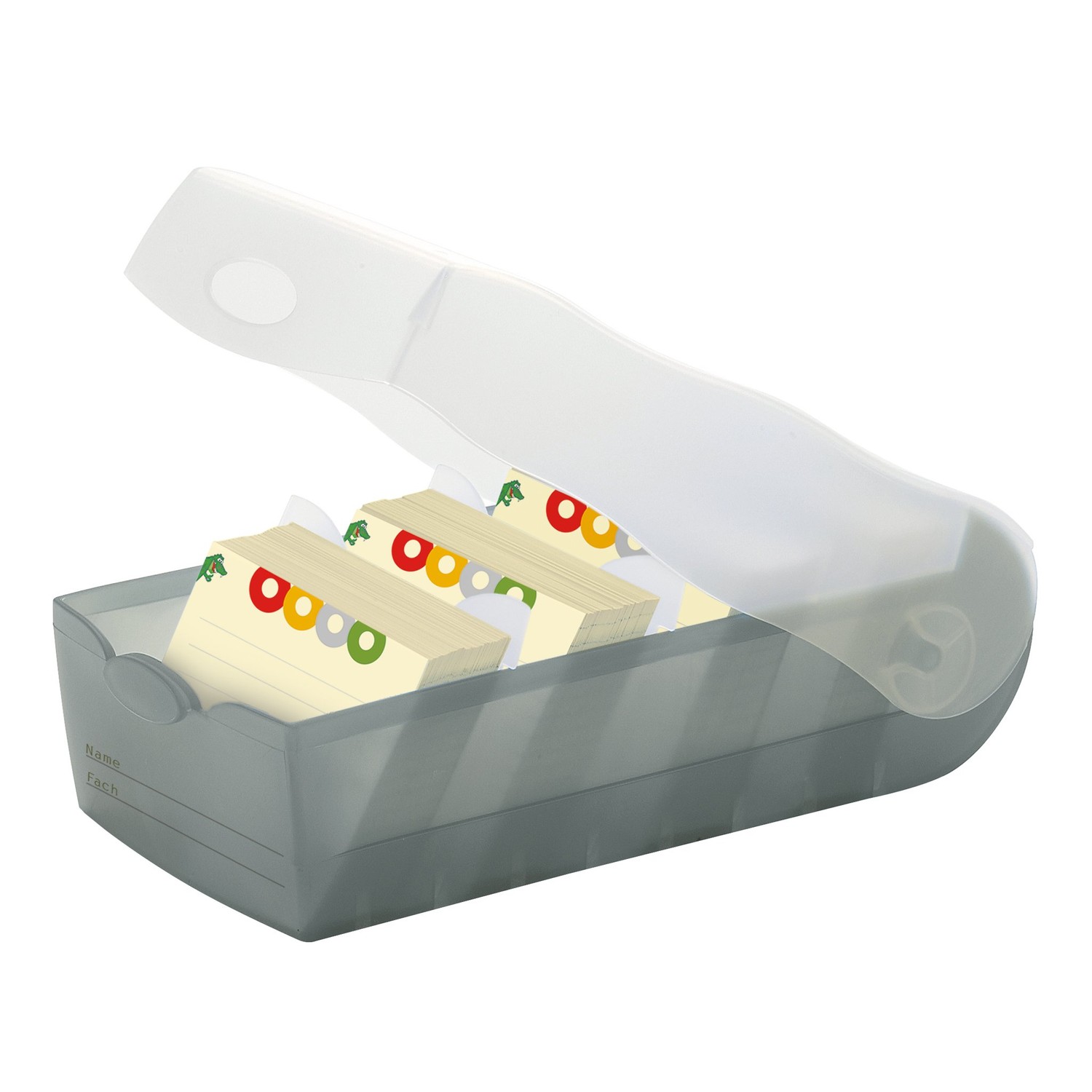 Han Croco Flashcard Box to Learn Vocabulary Easily, 5-Compartment ...