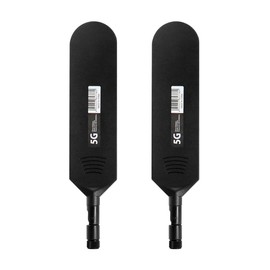 POBADY 4G LTE Antena SMA Conector Macho 42dBi 4G/5G Antena de Barra de Pegamento Omnidireccional de Alta Ganancia 600-6000Mhz (Negro, 2 PCS)