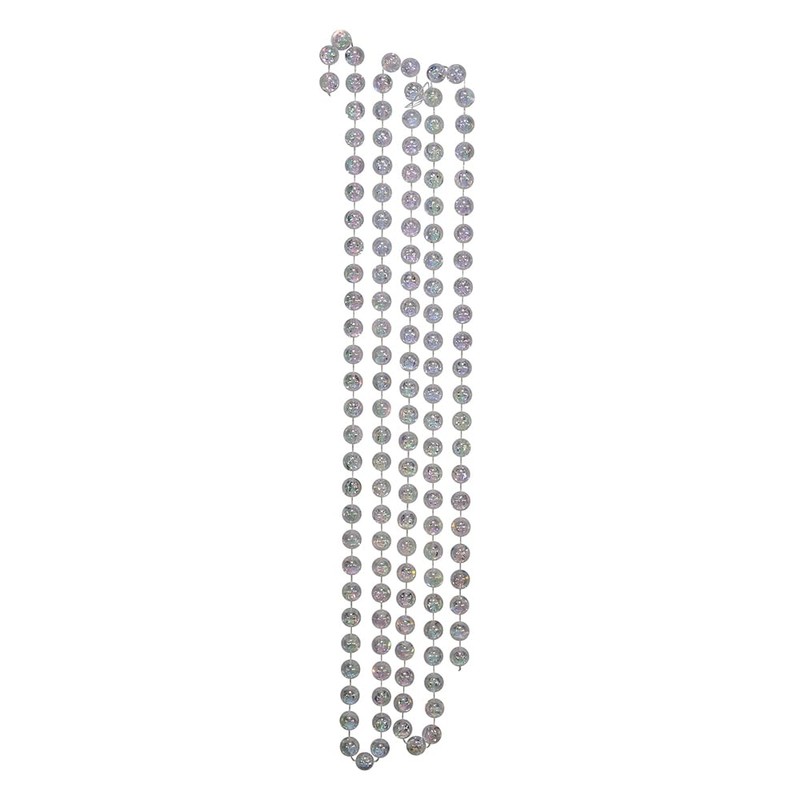Kurt S. Adler 15-Foot Clear Iridescent Bead Garland
