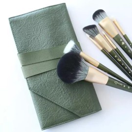 Avocado Green 메이크업 브러쉬 세트 아이쉐도우 립 파우더 컨실러 [아보카도그린PU] Makeup Brush Set Eyeshadow Lip Powder Concealer [Avocado Green PU]