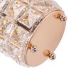 Crystal Makeup Brush Holder European Style Rounded Crystal Glass Cosmetic