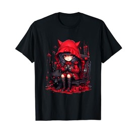 Chibi Little Red Riding Hood & Bad Wolf | Anime Kawaii Style T-Shirt