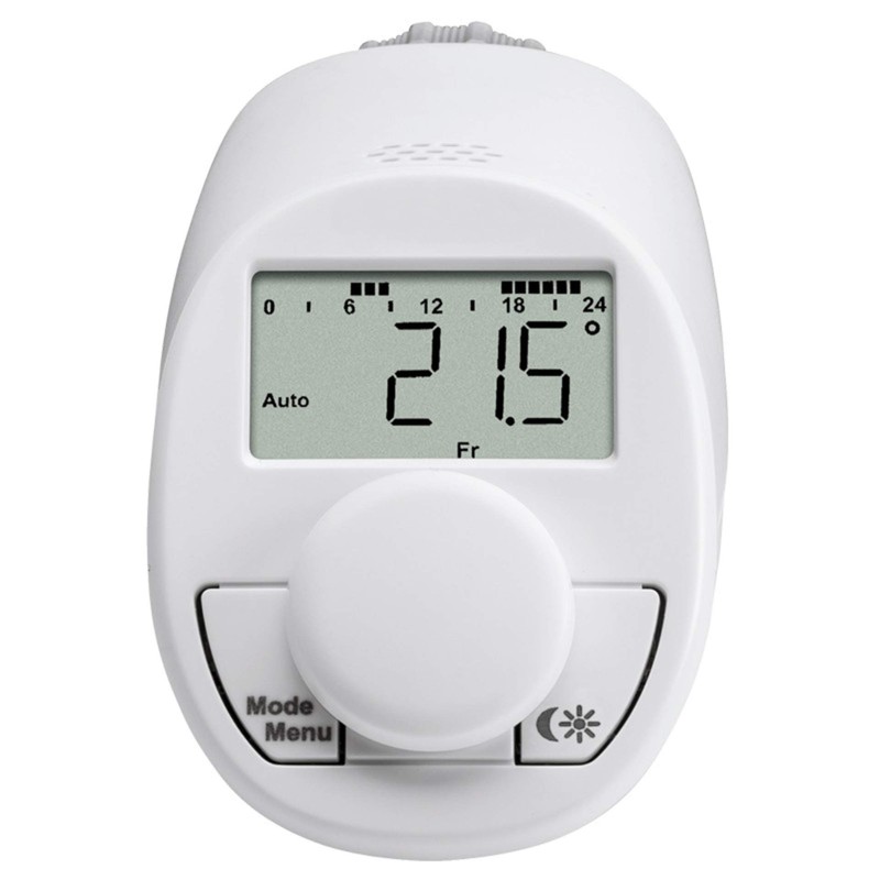 eqiva Electronic Radiator Thermostat Model N Set of 2 White