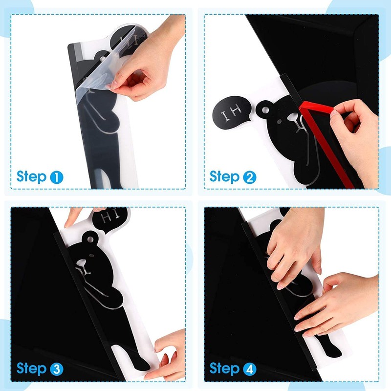 Bestmaple 2 Pcs Acrylic Transparent Board for Computer Display Phone