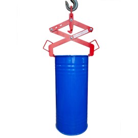 Vertical Drum Lifter, 1100lb. Cap, 30 Gal Drum Capacity, Pake Handling Tools