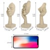 prosfalt 3 Pcs Thinker Statue,Modern Home Resin Sculptures,Collectible Figurines for