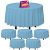 SOL 6pk Blue Round Table Cloth Disposable | 140cm Party