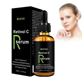 Retinol Serum Face with Retinol, 30 ml Anti-Ageing Serum for Younger & Healthy Looking Skin, Reduces Pigment Spots, Dark Circles Removal, Pigment Spot Remover, Radiant, Even Skin