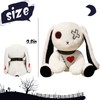 Ponjauk Goth Bunny Plush Rabbit Stuffed Animal Horror Plushies Easter