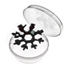 Snowflake Wrench, Wrench, 18 in 1 Black Snowflake Wrench, Stainless