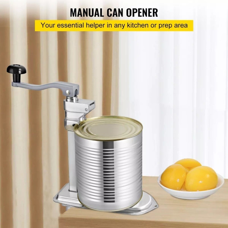 Vevor Abrelatas Comercial De 23.2 Pulgadas Manual Tapa De Frascos