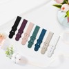 Inhosper 18mm 20mm 22mm Flower Pattern Watch Bands Compatible with