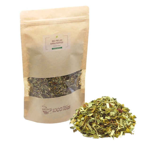 Organic Relax Herbal Tea with Orange Flavour, Citrus-Fruity, Mild, Freshly