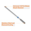 sourcing map 6pcs 120-140 Grits Diamond Grinding Bit 2.5mm Cylindrical
