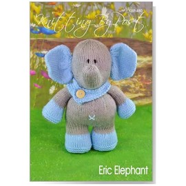 Knitting Pattern Eric The Elephant from Knitting by Post - Get Crafting and Create Your Very Own Knitted Animal in Grey and Blue