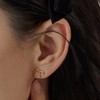 Gold&Deer 14K Goldfield Plain Ribbon Earrings White Gold / 골드앤디어