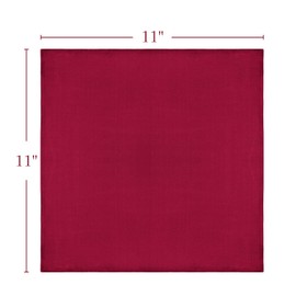 Selected Hanky 100% Pure Silk Pocket Square Solid Burgundy