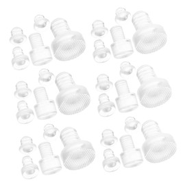 TEHAUX 50pcs Collision Pads Clear Rubber Grippers for Furniture Cabinet Non Slip Table Bumpers Soft PVC Pads for Doors Noise Reducing Table Spacers