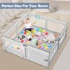 Baby Playpen with Balls and Pull Rings for Babies and