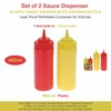 Abrus® Set of 2 Sauce Dispenser | Plastic Handy Squeeze