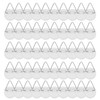 GVSAVY 50pcs Round Hooks, Wall Mount Hooks, Plastic Hooks, Vertical