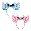 Dehott Cute Stuff Girls Headband with Stitch Ears - 2