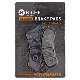 NICHE Brake Pad Set for Honda CBR250R ABS 06435-KYJ-901 06455-KYJ-911 Front Rear Semi-Metallic