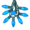 Novelty Lights 100 Foot C9 Blue Ceramic Christmas String Light