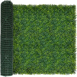 ODTORY Artificial Boxwood Roll Panels:40 X 120 in(33.5 sqft) UV-Anti Artificial Ivy Privacy Fence Wall Screen for Indoor Outdoor Green Grass Wall Decor & Ivy Fence Covering Privacy
