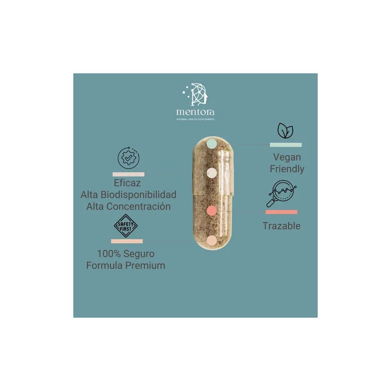 Mentora Suplemento Energía Natural Natural Energy, Focus Vitality Supplement