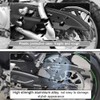 Xitomer Rear Chain Guard for Motorcycle, Black Aluminum, Fit for