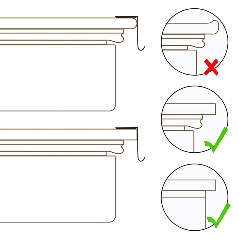 Runmeihe 4 Pack Christmas Stocking Hangers For Fireplace, Metal Hooks