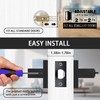 rewarmee Matte Black Door Handles Privacy Door Levers, Keyless Interior