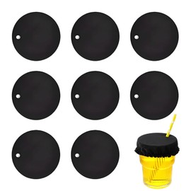 8PCS Drink Covers Anti Spike, Reusable & Washable Cup Covers for Drinks with Straw Hole, Anti Spike Drink Covers for Women & Girls, Ideal for Parties, Bars & Clubs
