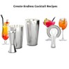 Pylorixz Cocktail Shaker Set: Professional Boston Shaker, Cocktail Strainer and