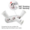 DiCUNO Light Socket Splitter 3 Way Adapter, 3 in 1