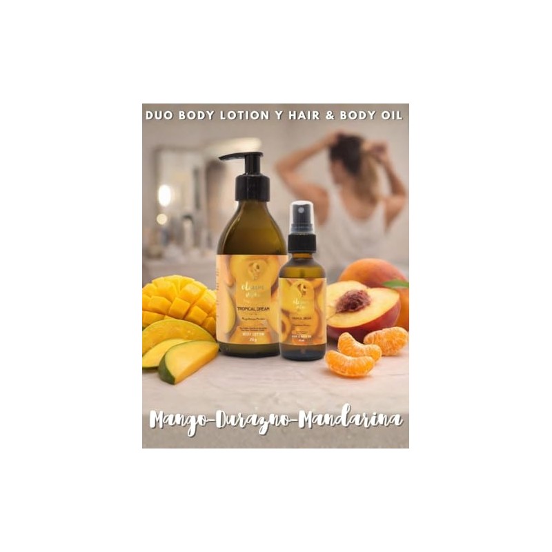 Oleum Vitae Kit Dúo Tropical Dream Mango Durazno Mandarina Crema
