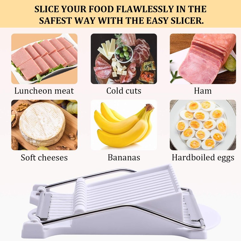 NVTED Slicer, Luncheon Meat Slicer Boiled Egg Fruit Soft Cheese