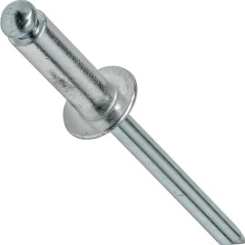 Fastenere Pop Rivets 1/4" x 1/8" Aluminum Body Steel Mandrel Dome Head Blind Qty 1000