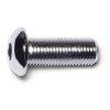 Unbranded 3/8"-24 x 1" Chrome Grade 8 Button Head Socket Cap Screws (10 pcs.)