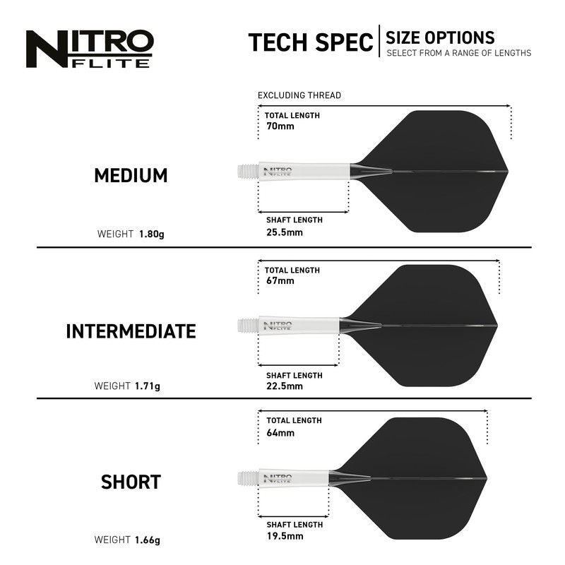 RED DRAGON Darts – Nitro Flite Integrated Flight & Shaft